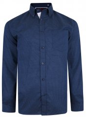 Kam Jeans 6210 LS Dobby Stitch Shirt Indigo