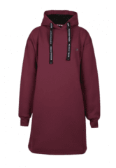 Nora Mikken KRISTINA Long Hoodie Burgundy