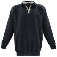 Lavecchia 602 Collar Sweatshirt Charcoal