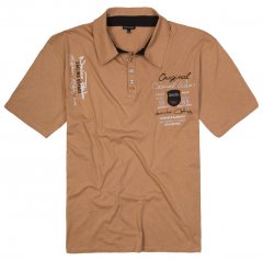 Lavecchia 610 Majica s ovratnikom Camel bež