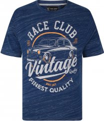 Kam Jeans 5740 Race Club Injected Marl Tee Indigo