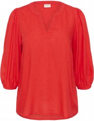 Kaffe Curve Mille Blouse Poppy Red