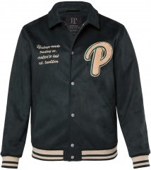 JP1880 Blouson Velour with Chest Embroidery Dark Green