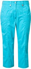 Ulla Popken Roll Tab Hem Stretch Cargo Pants Deep Aqua