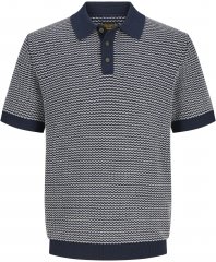 Jack & Jones Blukingsley Knitted Short Sleeve Polo Navy