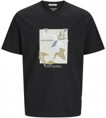 Jack & Jones Almeria Front Print Crew Neck T-Shirt Black