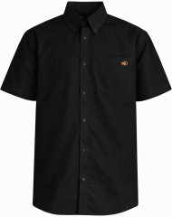 Motley Denim Zagreb Košulja kratkih rukava Crna