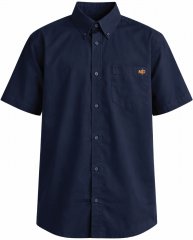 Motley Denim Zagreb Košulja kratkih rukava Tamno plava