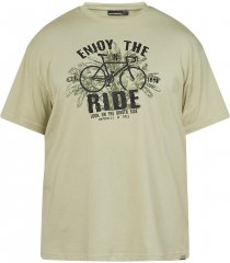 North Latitude 61315 Majica S Printom Svijetlo Prašnjavo Zelena