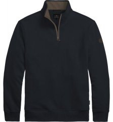 Double Outfitters MTOP-1163 Dukserica s kratkim patentnim zatvaračem Tamnoplava
