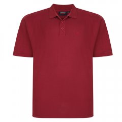Espionage P074C Polo Majica Kratkih Rukava Vinsko Crvena