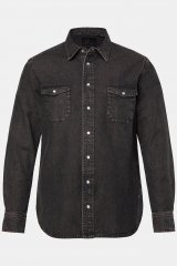 JP1880 Denim Shirt Flexnamic Dark Brown