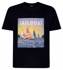 Espionage T459 Sailboat Majica s printom tamnoplava