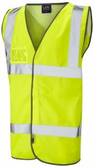 Leo Velator Mesh Back Waistcoat Hi-Vis Yellow