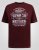D555 Baldwin Grumpy Old Man Club Print Crew Neck T-shirt Burgundy/ Black Twist - Majice Kratkih Rukava - Muške Majice Kratkih Rukava Veliki Brojevi 