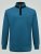D555 Conway 1 1/4 Zip Neck Fleece Sweatshirt With Bear Logo Teal - Puloveri & dukserice - Muške Puloveri & dukserice veliki brojevi
