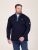 D555 Conway 2 1/4 Zip Neck Fleece Sweatshirt With Bear Logo Tamnoplava - Puloveri & dukserice - Muške Puloveri & dukserice veliki brojevi
