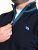 D555 Conway 2 1/4 Zip Neck Fleece Sweatshirt With Bear Logo Tamnoplava - Puloveri & dukserice - Muške Puloveri & dukserice veliki brojevi