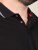 D555 Potts Jersey Polo With Jacquard Collar & Cuffs Crna - Polo majice - Muške Polo Majice Veliki Brojevi