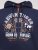D555 Hector Adventurer Printed Zip Through Hoody Tamnoplava - Puloveri & dukserice - Muške Puloveri & dukserice veliki brojevi