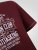 D555 Baldwin Grumpy Old Man Club Print Crew Neck T-shirt Burgundy/ Black Twist - Majice Kratkih Rukava - Muške Majice Kratkih Rukava Veliki Brojevi 