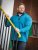D555 Conway 1 1/4 Zip Neck Fleece Sweatshirt With Bear Logo Teal - Puloveri & dukserice - Muške Puloveri & dukserice veliki brojevi