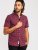 D555 Hillcrest S/S Micro Ao Print Shirt Burgundy - Košulje - Muške Košulje Veliki Brojevi