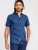 D555 Tristain S/S Floral Ao Print Shirt Navy - Košulje - Muške Košulje Veliki Brojevi