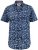D555 Padbury Floral Ao Printed S/S Shirt Navy - Košulje - Muške Košulje Veliki Brojevi