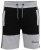 D555 Kirton Couture Elasticated Waistband Shorts Black/Charcoal - Sportske hlače & kratke - Muške Trenirke Veliki Brojevi