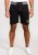 D555 Sutton Elasticated Waist Shorts With Embroidery Black - Sportske hlače & kratke - Muške Trenirke Veliki Brojevi