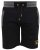 D555 Sutton Elasticated Waist Shorts With Embroidery Black - Sportske hlače & kratke - Muške Trenirke Veliki Brojevi