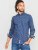 D555 Edmund AOP Shirt Navy - Košulje - Muške Košulje Veliki Brojevi
