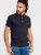 D555 Ashwell Ao Printed Polo Shirt Dark Navy - Polo majice - Muške Polo Majice Veliki Brojevi
