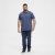 North Latitude Polo Blue Melange - Polo majice - Muške Polo Majice Veliki Brojevi