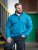 D555 Conway 1 1/4 Zip Neck Fleece Sweatshirt With Bear Logo Teal - Puloveri & dukserice - Muške Puloveri & dukserice veliki brojevi