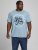 Jack & Jones JJMOON T-shirt Faded Denim - Majice Kratkih Rukava - Muške Majice Kratkih Rukava Veliki Brojevi 