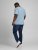 Jack & Jones JJMOON T-shirt Faded Denim - Majice Kratkih Rukava - Muške Majice Kratkih Rukava Veliki Brojevi 