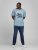 Jack & Jones JJMOON T-shirt Faded Denim - Majice Kratkih Rukava - Muške Majice Kratkih Rukava Veliki Brojevi 