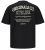 Jack & Jones JORSANTORINI BACK T-Shirt Black - Majice Kratkih Rukava - Muške Majice Kratkih Rukava Veliki Brojevi 