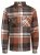 Jack & Jones Darren Flannel Overshirt smeđa - Košulje - Muške Košulje Veliki Brojevi