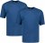 Adamo Marlon Comfort fit 2-pack T-shirt Denim Blue - Majice Kratkih Rukava - Muške Majice Kratkih Rukava Veliki Brojevi 