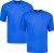 Adamo Marlon Comfort fit 2-pack T-shirt Royal Blue - Majice Kratkih Rukava - Muške Majice Kratkih Rukava Veliki Brojevi 