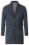 D555 Terry Checked Overcoat Charcoal - Jakne - Muške Jakne Veliki Brojevi
