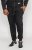 D555 Buckingham Cuffed Jogger With Side Pockets Black Tall Sizes - MUŠKA ODJEĆA MT-6XLT - Odjeća za Visoke Muškarce