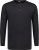 Adamo Sven Regular fit Serafino Long sleeve T-shirt Black - Majice Kratkih Rukava - Muške Majice Kratkih Rukava Veliki Brojevi 