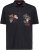 Adamo DURBAN Regular fit Polo Shirt Black - Polo majice - Muške Polo Majice Veliki Brojevi