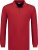 Adamo Peter Comfort fit Long sleeve Polo Red - Polo majice - Muške Polo Majice Veliki Brojevi