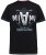 D555 BINGHAM State Of Miami Printed Crew Neck T-Shirt Black - Majice Kratkih Rukava - Muške Majice Kratkih Rukava Veliki Brojevi 