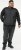 D555 MARSDEN Hybrid Knitted Jacket With Bonded Fleece Lining Black - Jakne - Muške Jakne Veliki Brojevi